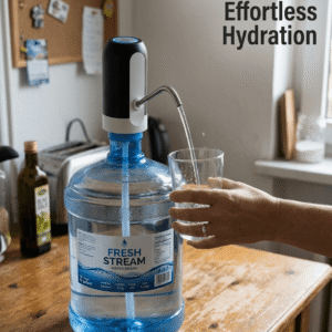 Automatic Electric Water Bottle Pump Dispenser – USB Rechargeable One-Touch Water Pump
