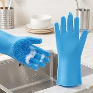 Silicone Dishwashing & Cleaning Pair Gloves