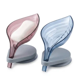 Top Quality Leaf Shaped Soap Box Automatically Filters Water To Keep Soap Dish Dry, Portable Shower And Bath Holder